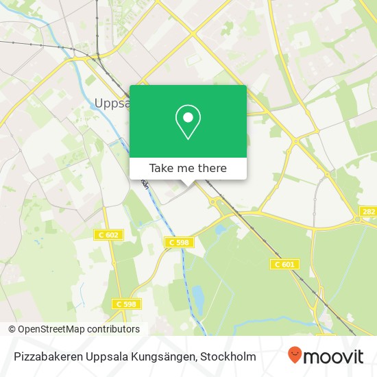 Pizzabakeren Uppsala Kungsängen, Kungsängsesplanaden SE-753 18 Uppsala map