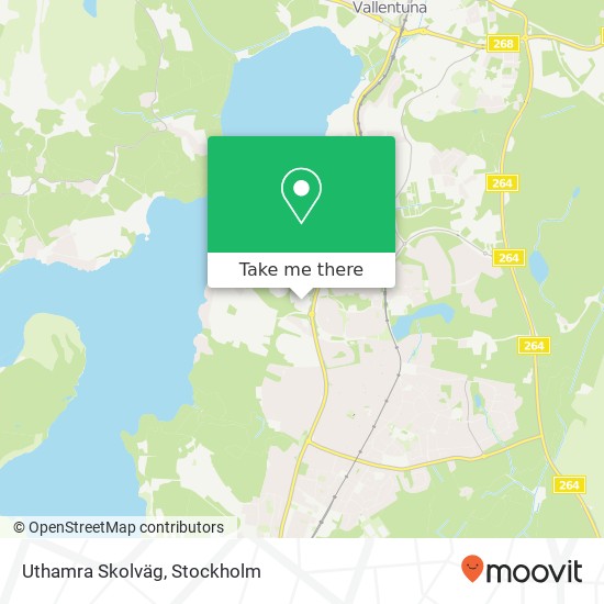 Uthamra Skolväg map