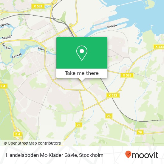 Handelsboden Mc-Kläder Gävle, Södra Kungsgatan 59 SE-802 55 Gävle map