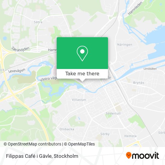 Filippas Café i Gävle map
