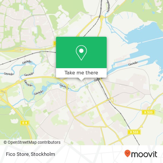 Fico Store, Drottninggatan 18 SE-803 20 Gävle map