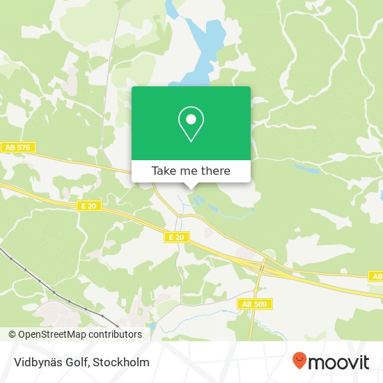 Vidbynäs Golf map