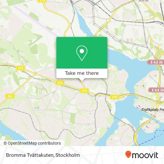 Bromma Tvättakuten map