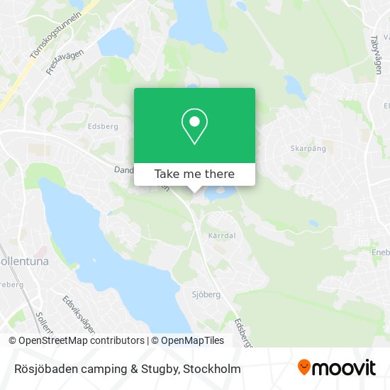 Rösjöbaden camping & Stugby map