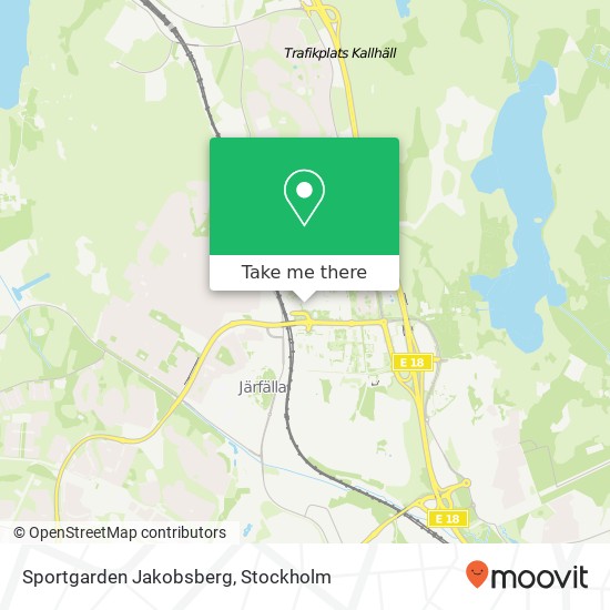 Sportgarden Jakobsberg map