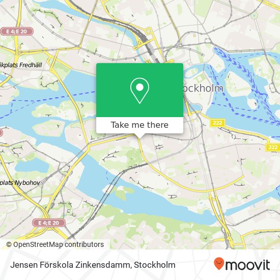 Jensen Förskola Zinkensdamm map