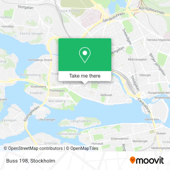 Buss 198 map