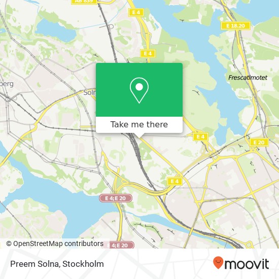 Preem Solna map