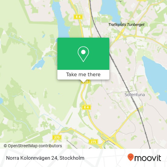 Norra Kolonnvägen 24 map