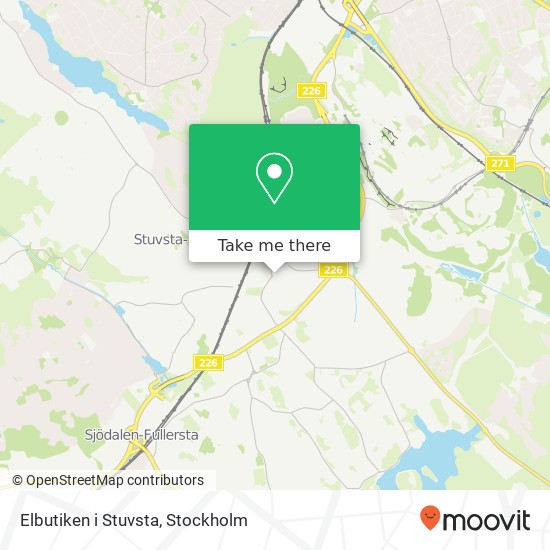 Elbutiken i Stuvsta map