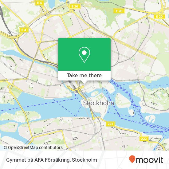 Gymmet på AFA Försäkring map