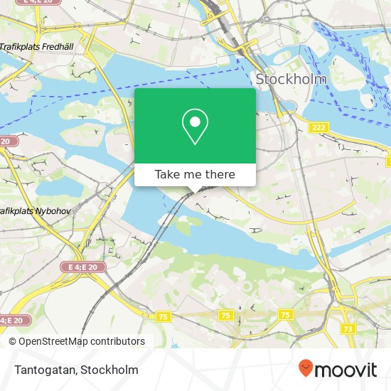 Tantogatan map