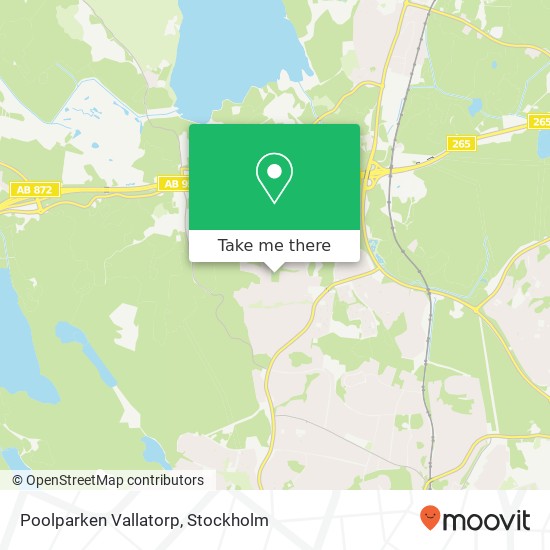 Poolparken Vallatorp map