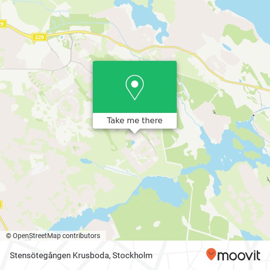 Stensötegången Krusboda map