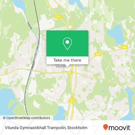 Vilunda Gymnastikhall Trampolin map