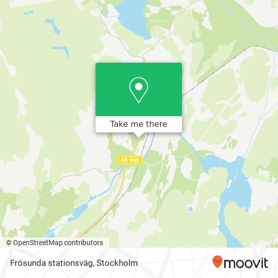 Frösunda stationsväg map