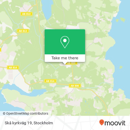 Skå kyrkväg 19 map