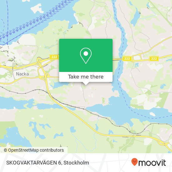 SKOGVAKTARVÄGEN 6 map