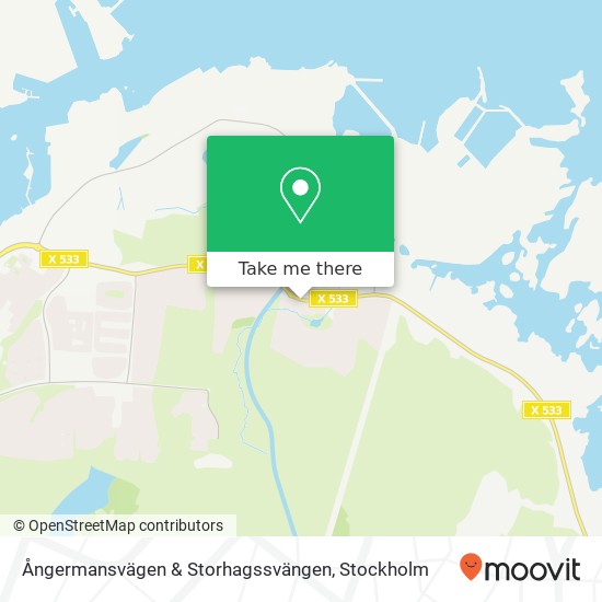 Ångermansvägen & Storhagssvängen map