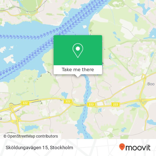 Sköldungavägen 15 map