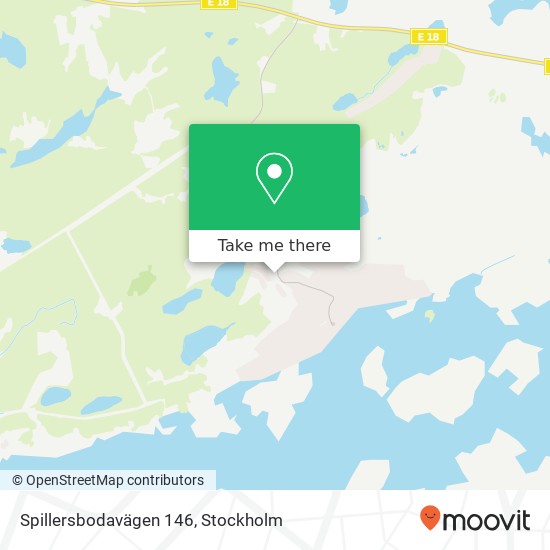 Spillersbodavägen 146 map