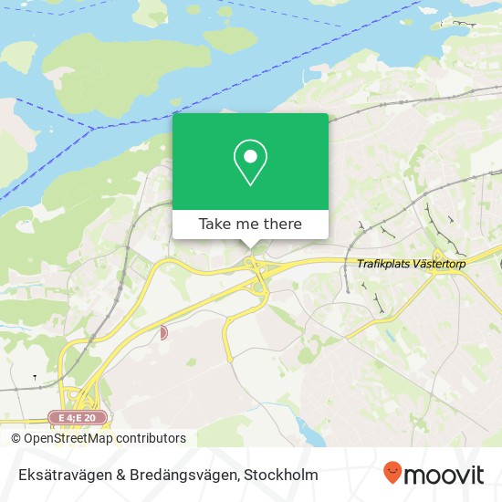 Eksätravägen & Bredängsvägen map