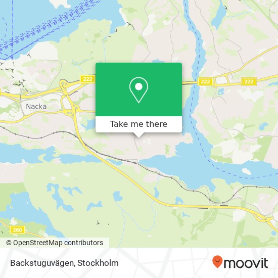 Backstuguvägen map