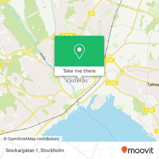 Snickargatan 1 map