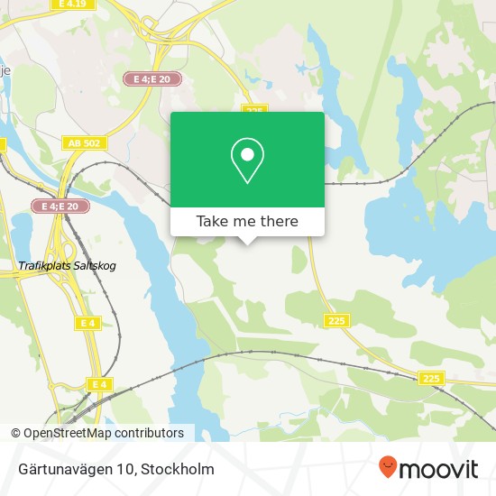 Gärtunavägen 10 map