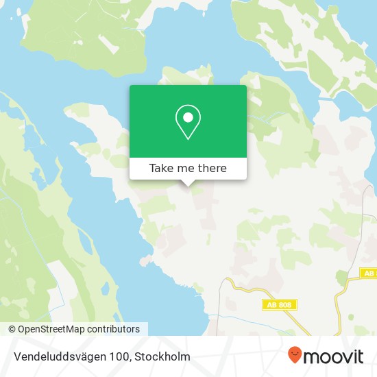 Vendeluddsvägen 100 map