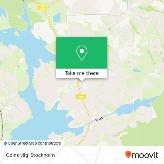 Odins väg map