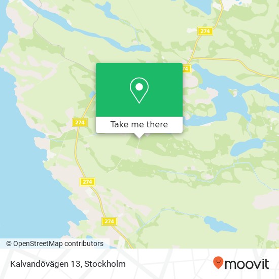 Kalvandövägen 13 map