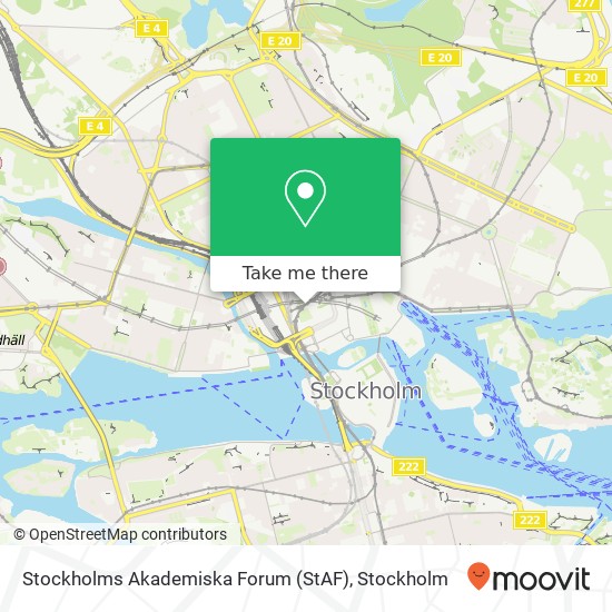 Stockholms Akademiska Forum (StAF) map