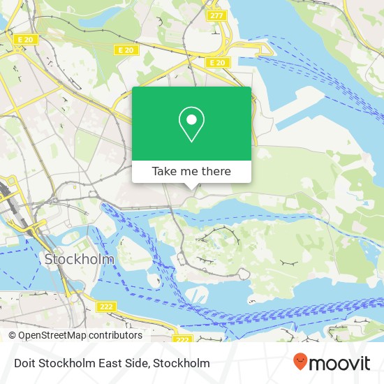 Doit Stockholm East Side map