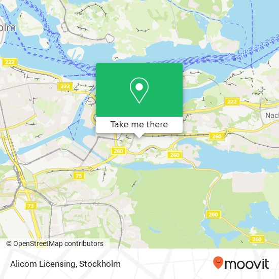 Alicom Licensing map