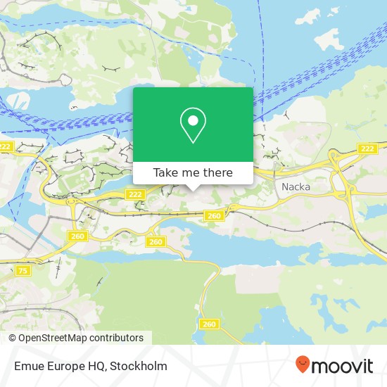 Emue Europe HQ map