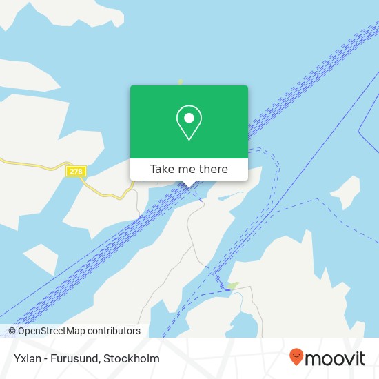 Yxlan - Furusund map