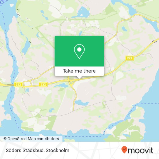 Söders Stadsbud map