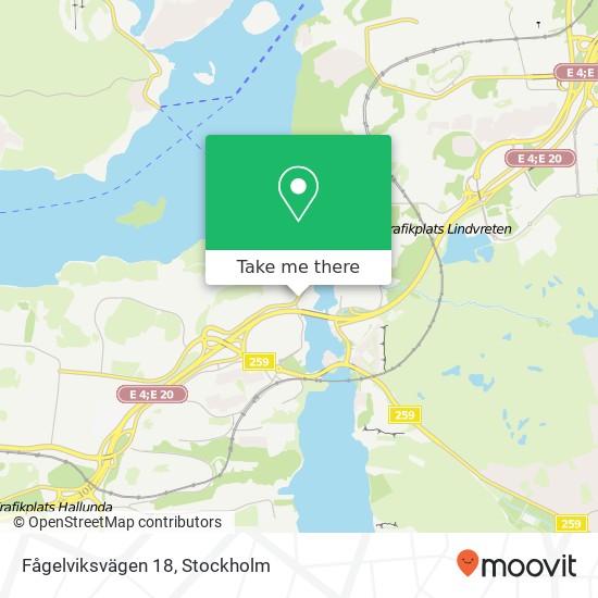 Fågelviksvägen 18 map