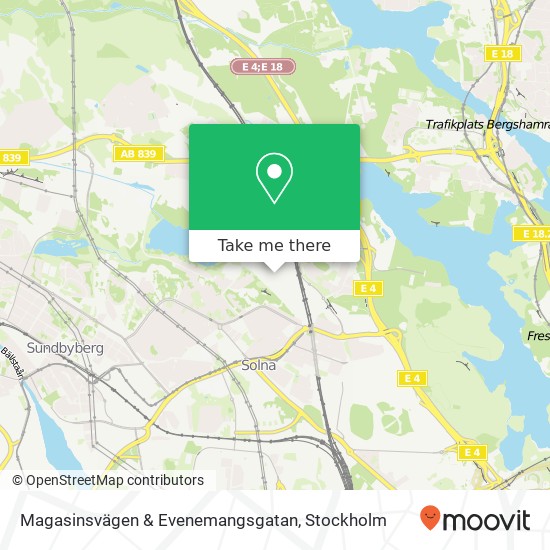 Magasinsvägen & Evenemangsgatan map