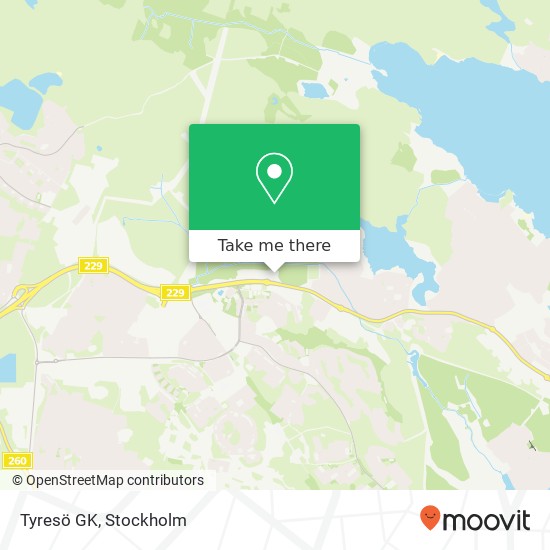 Tyresö GK map