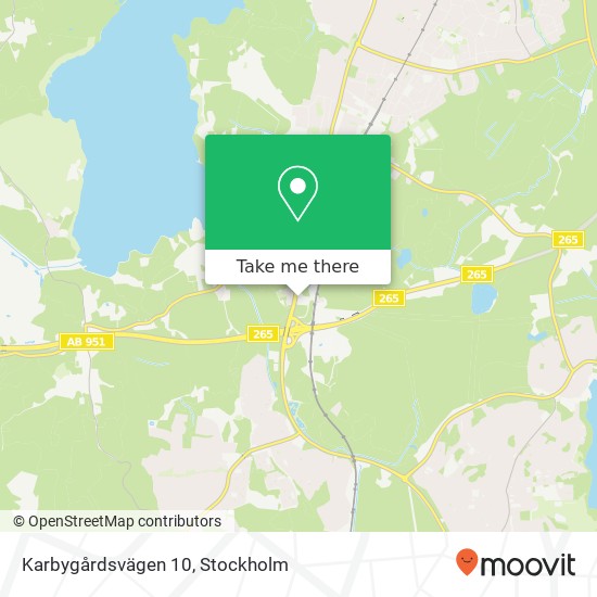Karbygårdsvägen 10 map
