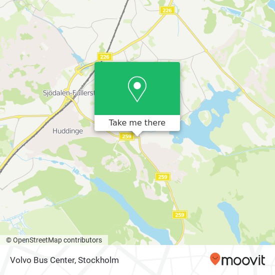 Volvo Bus Center map