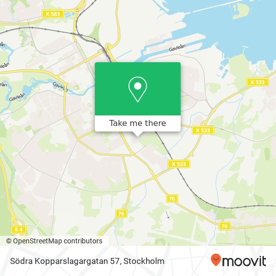 Södra Kopparslagargatan 57 map