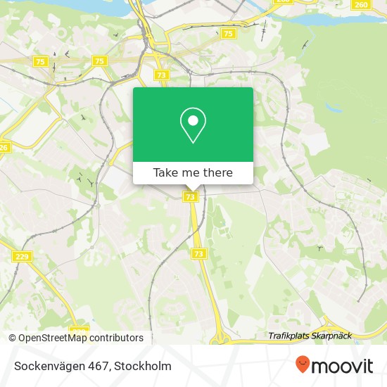 Sockenvägen 467 map