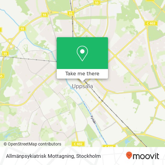 Allmänpsykiatrisk Mottagning map