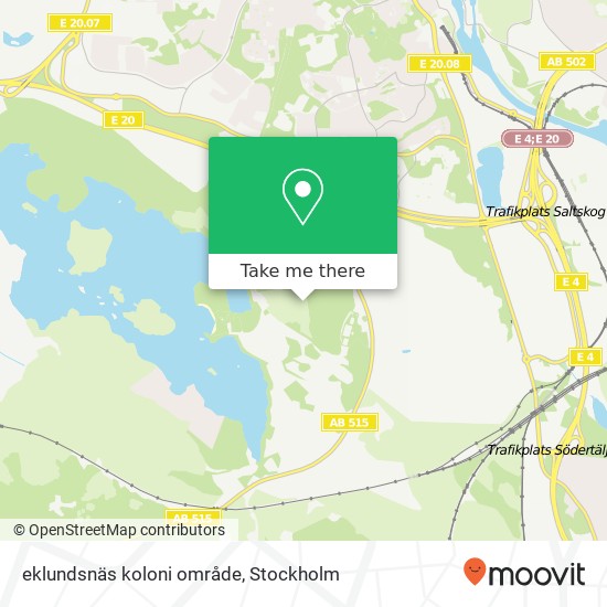 eklundsnäs koloni område map