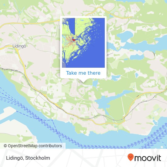 Lidingö map