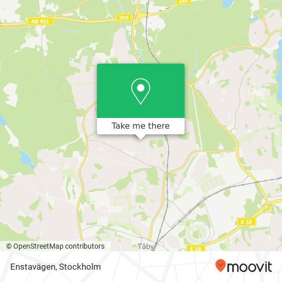 Enstavägen map