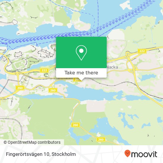 Fingerörtsvägen 10 map